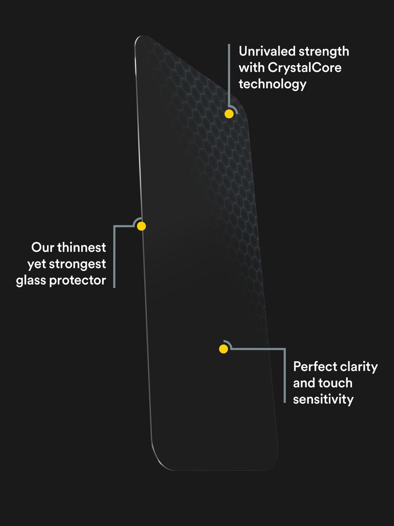 BodyGuardz Apex Premium Glass Screen Protector for iPhone 14/14 Pro, 13/13 Pro, , large